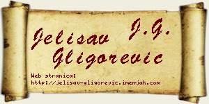Jelisav Gligorević vizit kartica